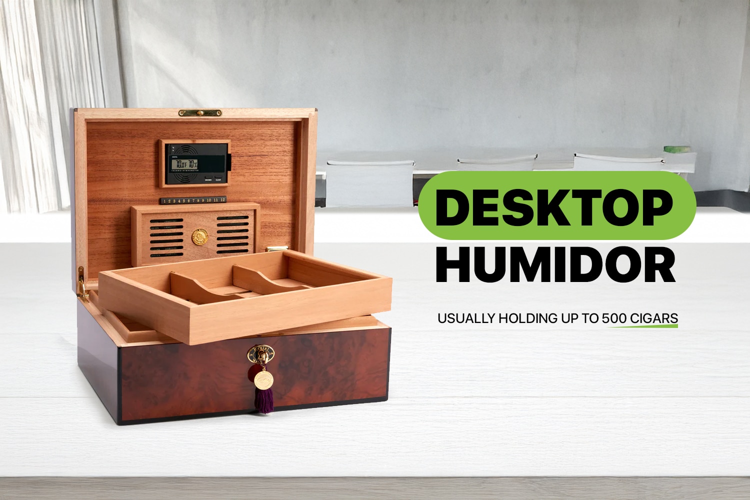 Desktop humidors