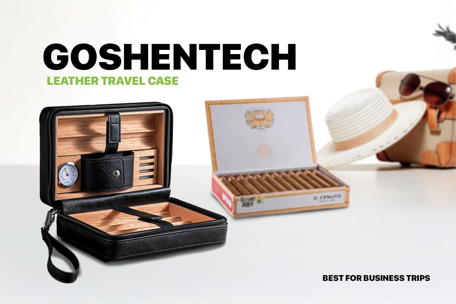 Goshentech Leather Travel Case