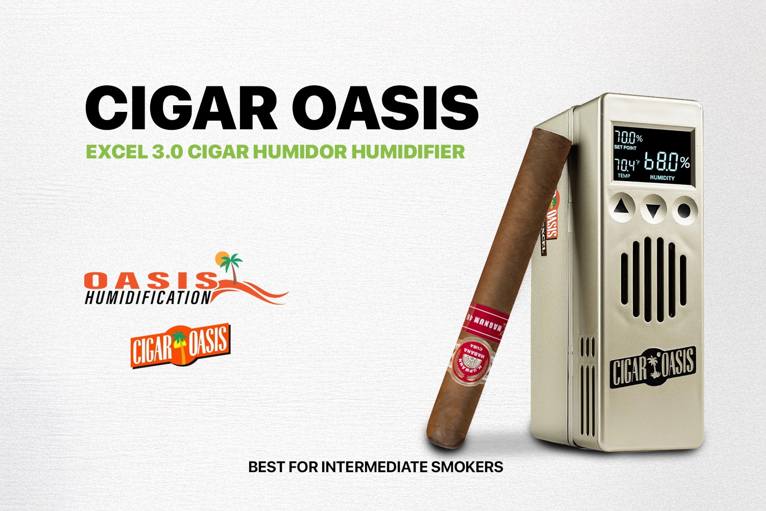 Cigar Oasis Excel 3.0 Cigar Humidor Humidifier
