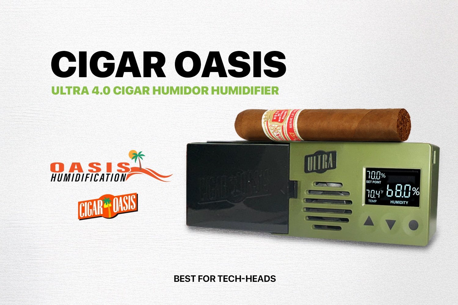 Cigar Oasis Ultra 4.0 Cigar Humidor Humidifier