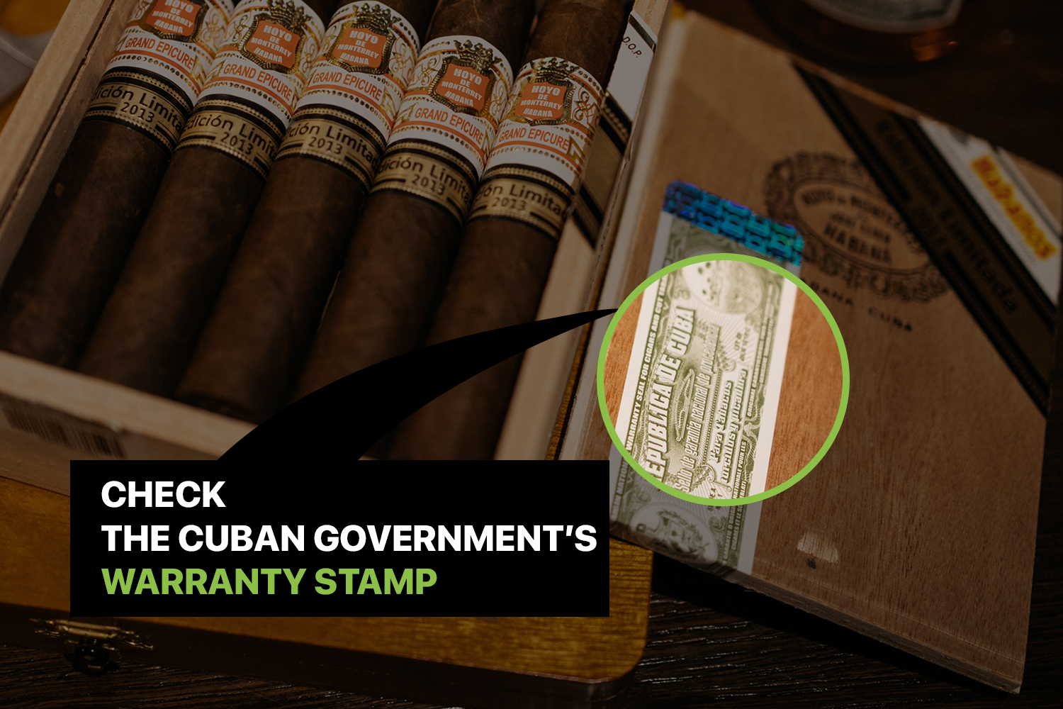 Check the Cuban Government’s Warranty Stamp