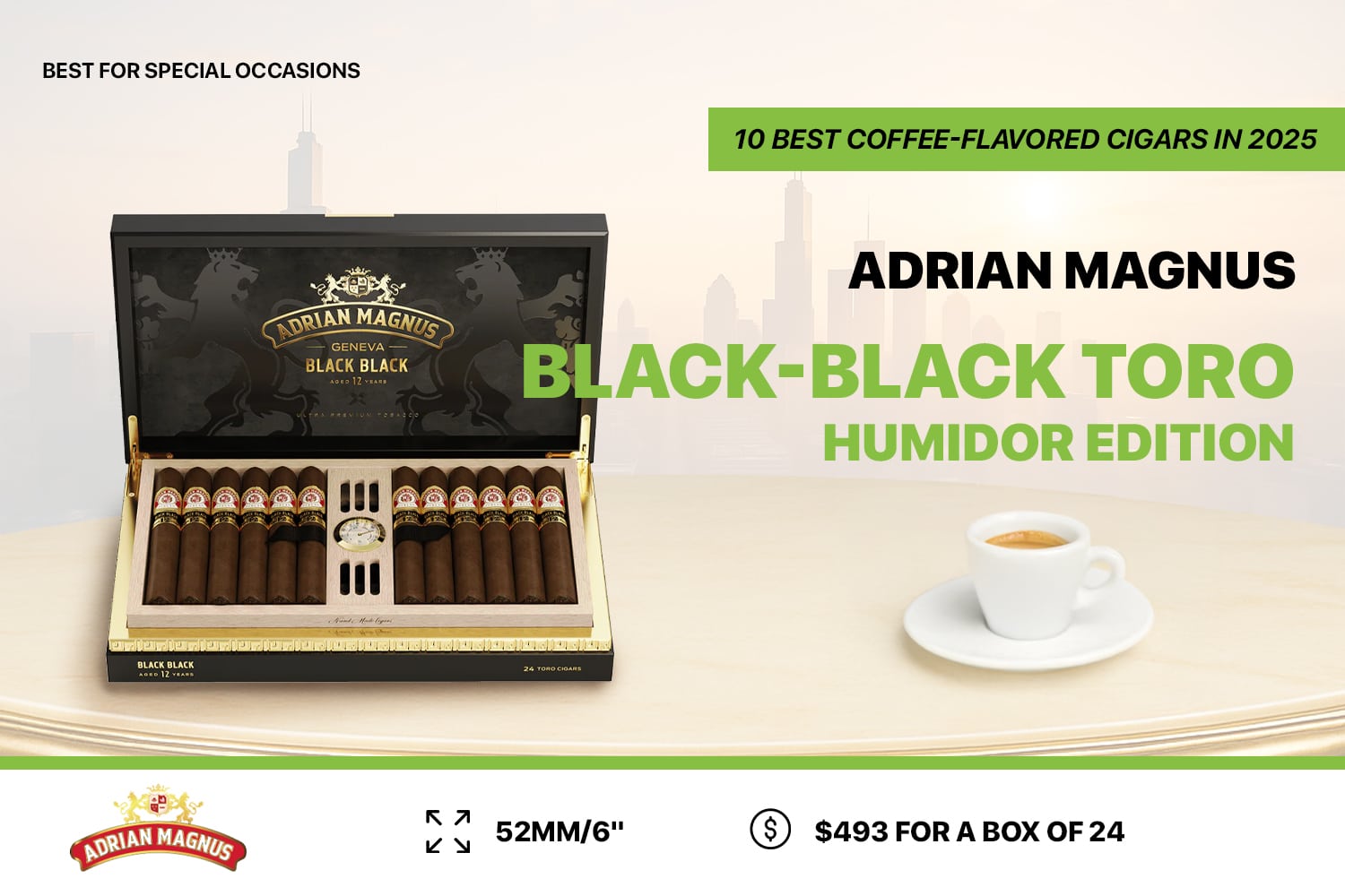 Adrian Magnus Black Black Toro Humidor Edition