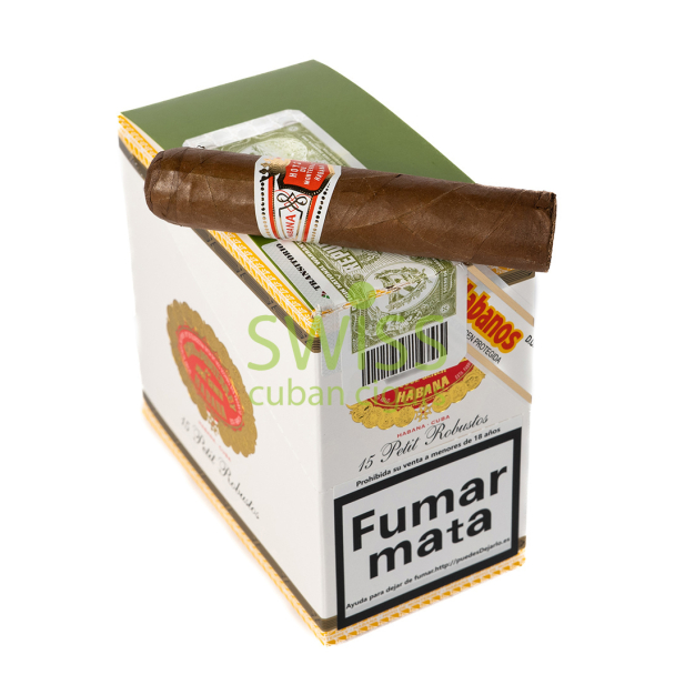 Swiss Cigar on top Hoyo de Monterrey Petit Robustos (Box 15)
