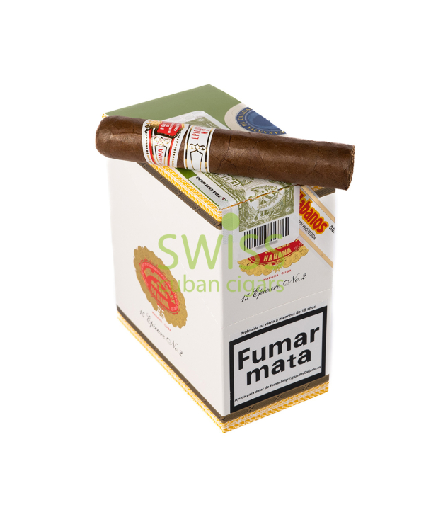 Swiss Cigar on top Hoyo de Monterrey Epicure No. 2 (Box 15)
