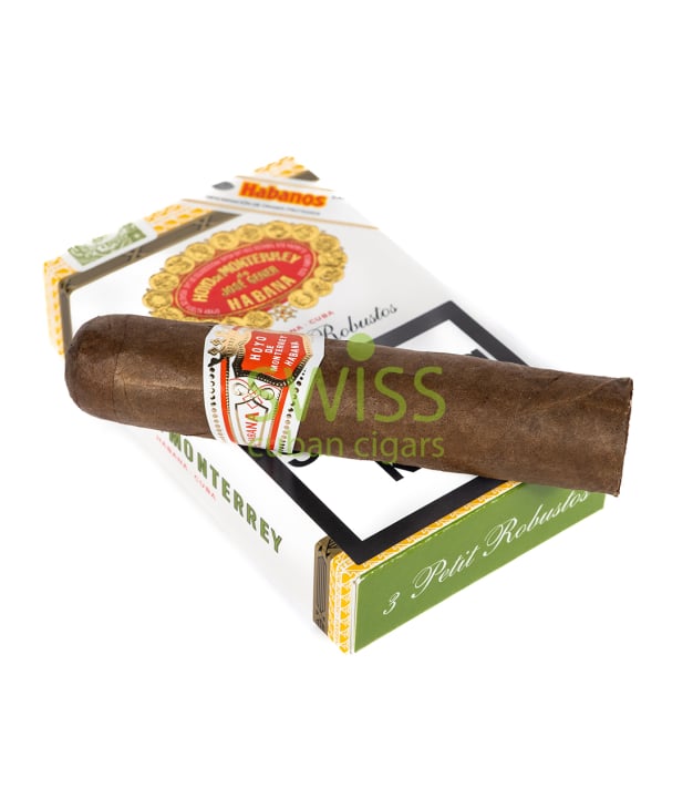 Swiss Cigar on top Hoyo de Monterrey Petit Robustos (Box 3)
